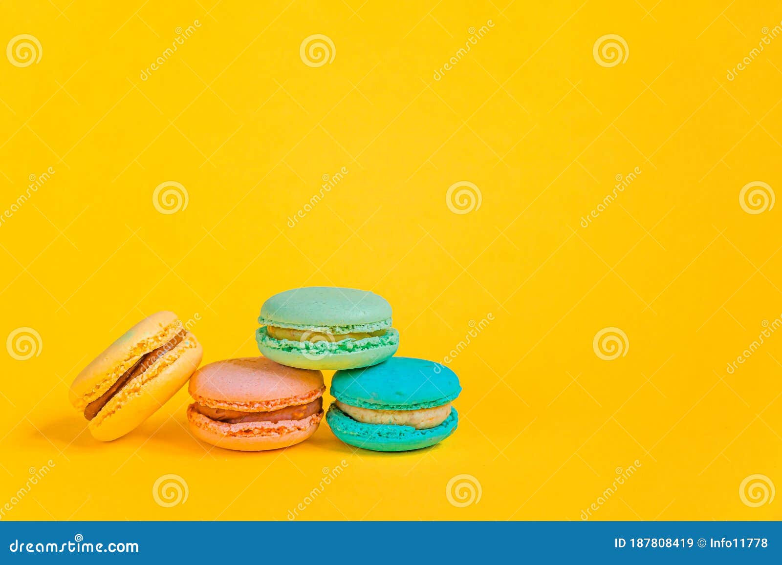 Sweet Almond Colorful Unicorn Pink Blue Yellow Green Macaron or ...