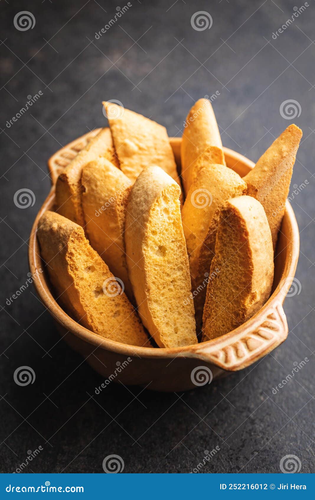 Sweet Anicini Cookies. Italian Biscotti with Anise Flavor in Bowl on ...