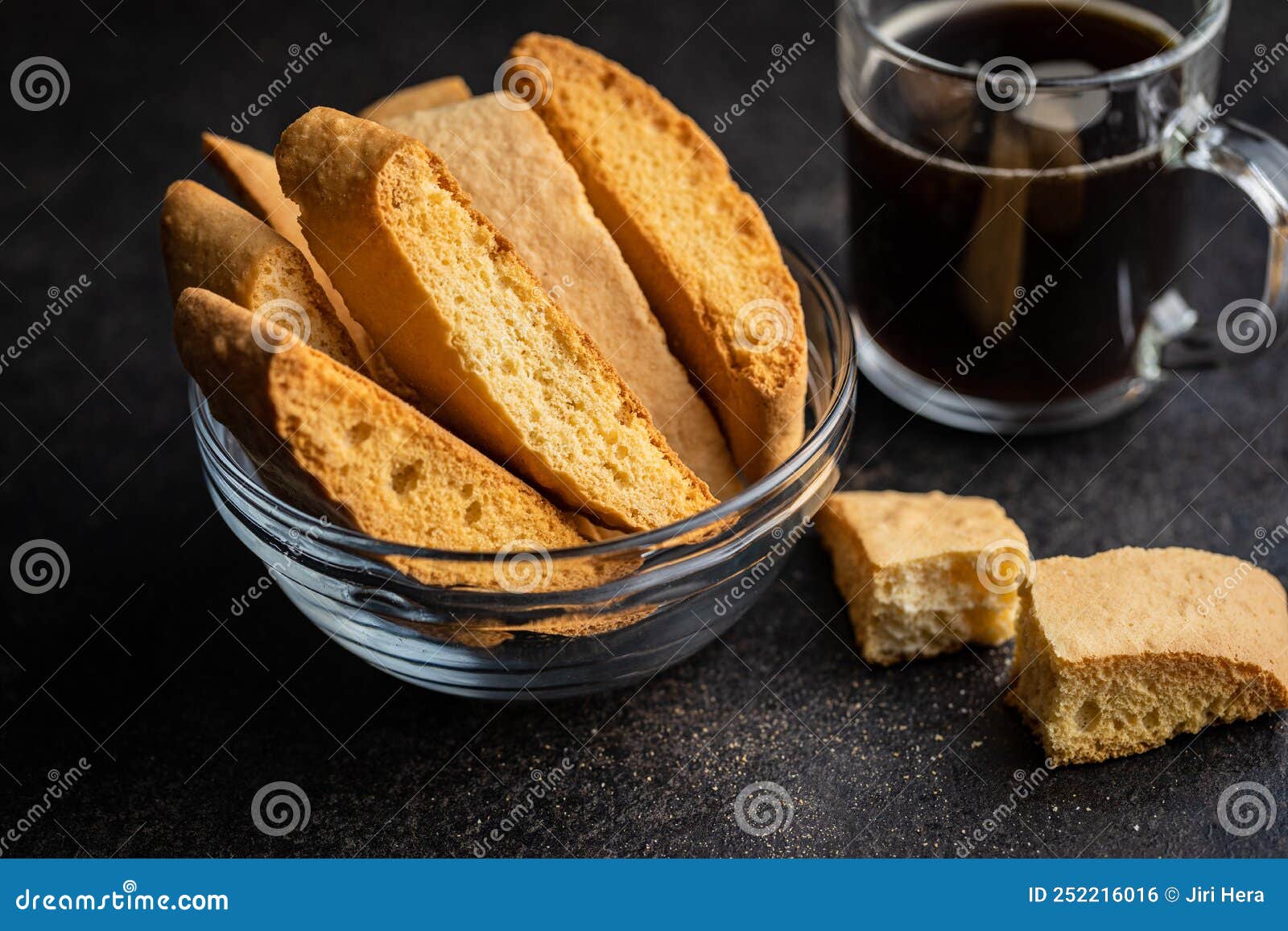 Sweet Anicini Cookies. Italian Biscotti with Anise Flavor in Bowl on ...