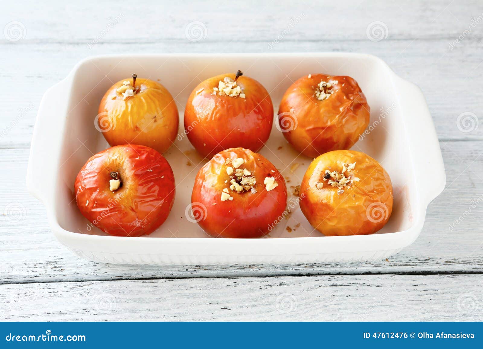 Sweet Apples Baked in a Baking Dish Stock Photo Image of fruit, apple 47612476