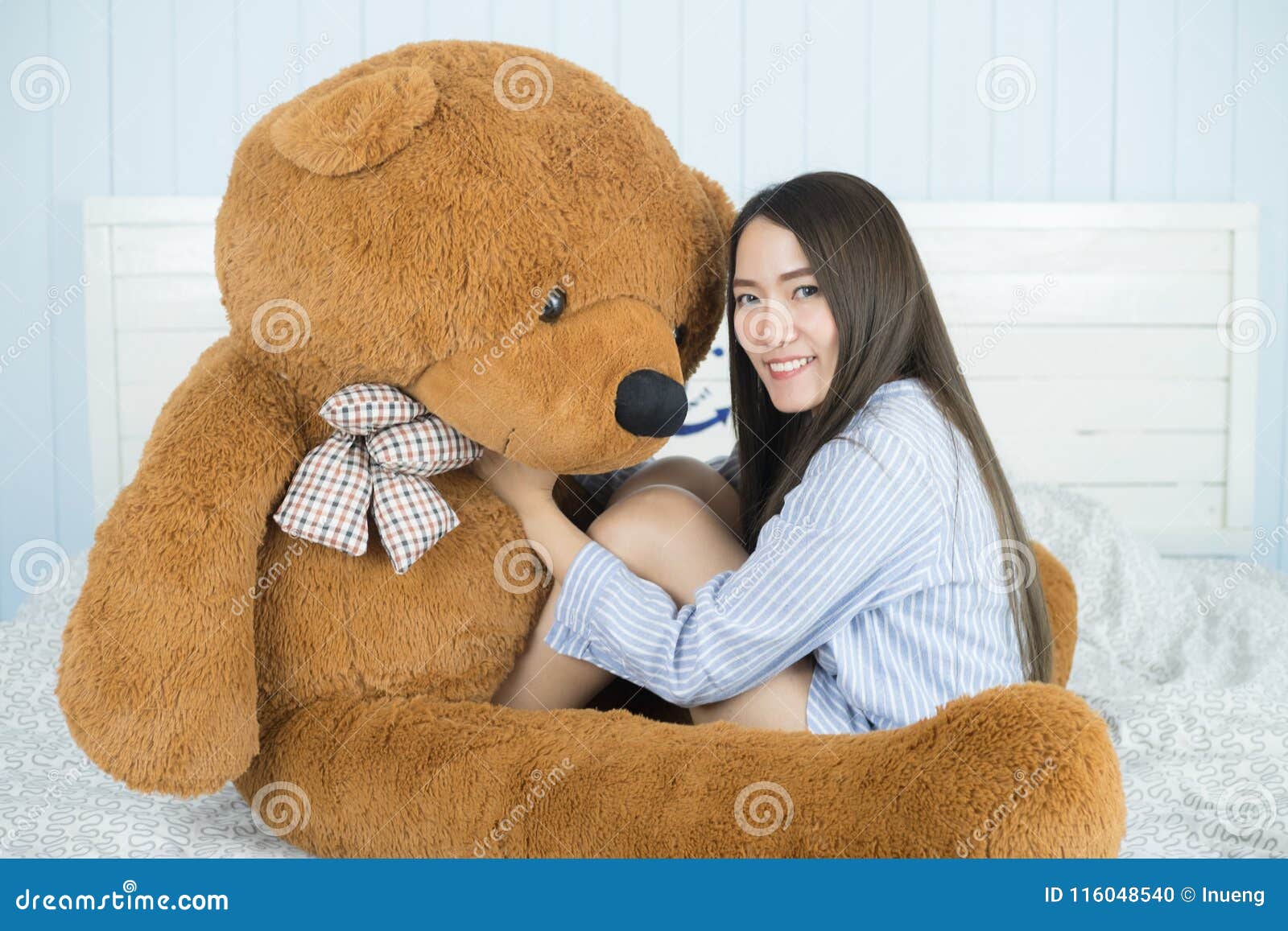 teddy bear with a girl