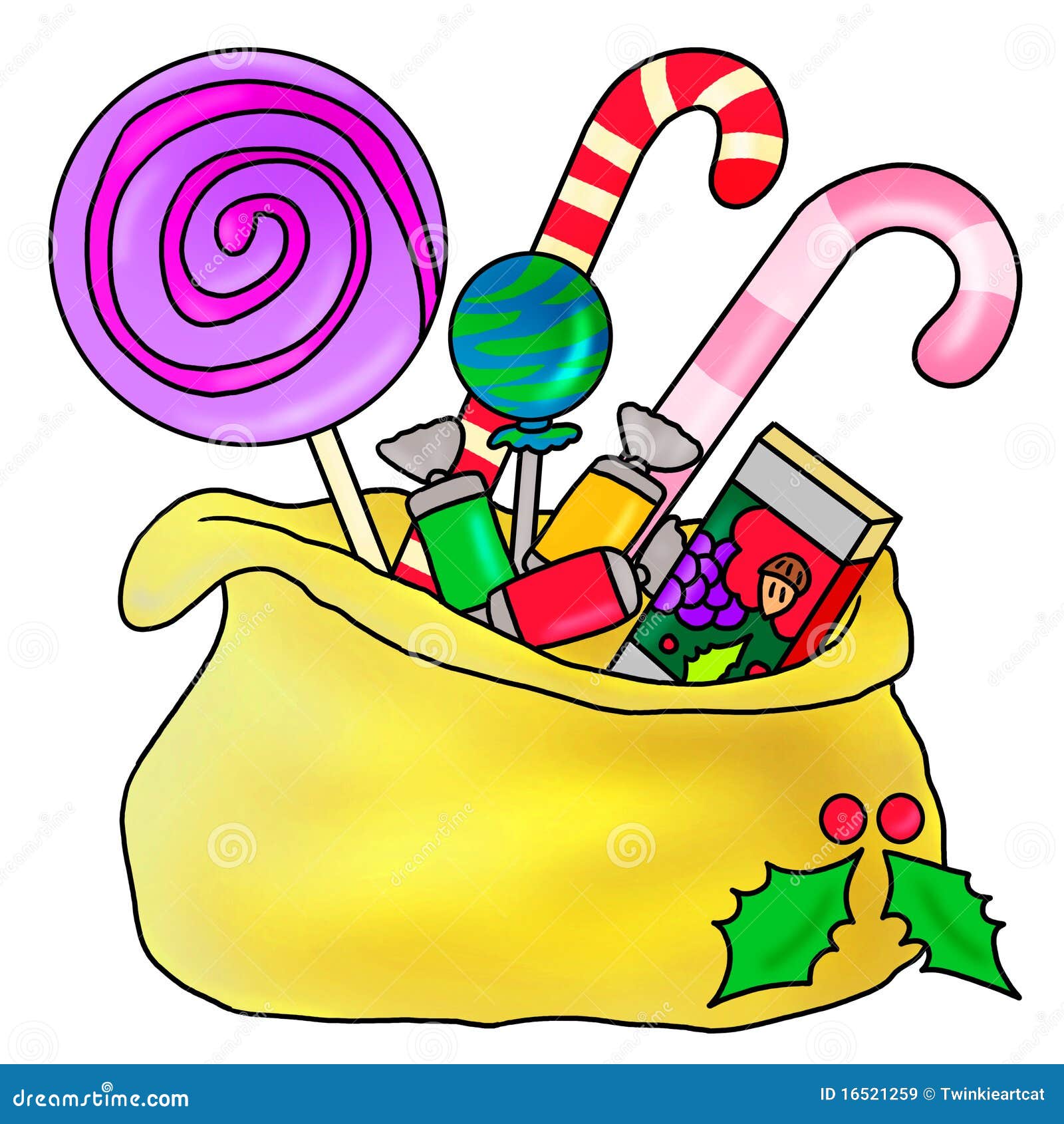 Sweet bag stock illustration. Illustration of gift, icon 16521259