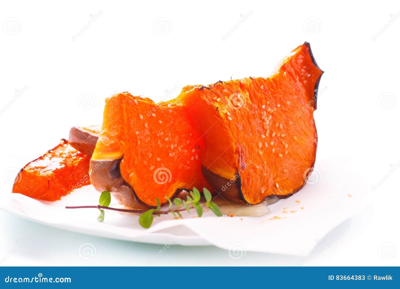 Sweet baked pumpkin stock image. Image of healthy, autumn 83664383