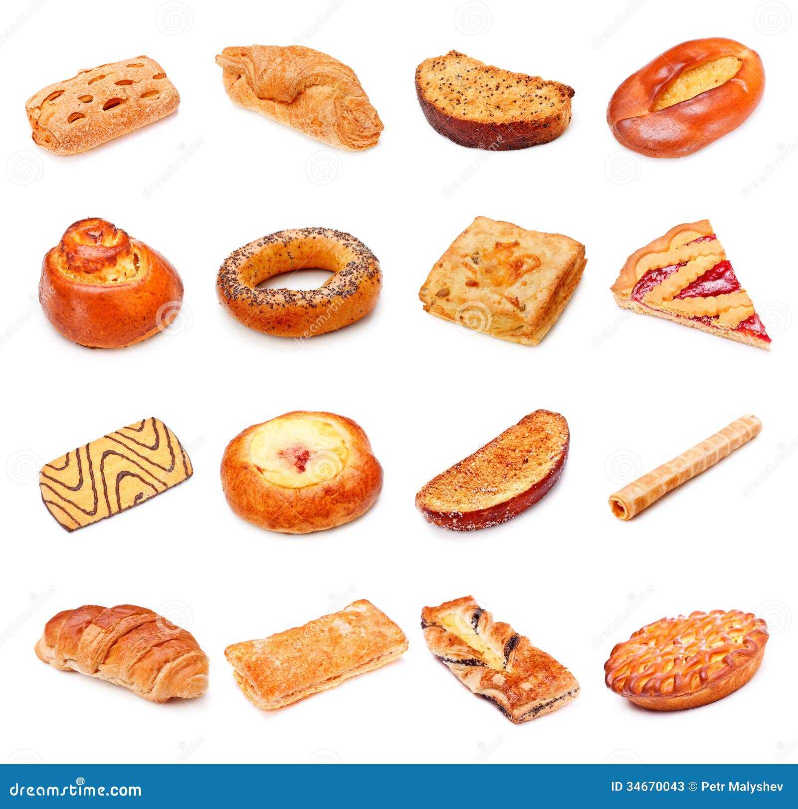 Sweet Bakery Collection stock image. Image of bread, cookie 34670043