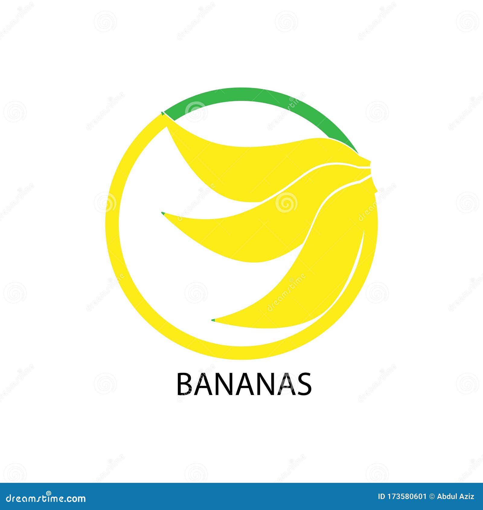 Sweet banana logo vector stock illustration. Illustration of logo