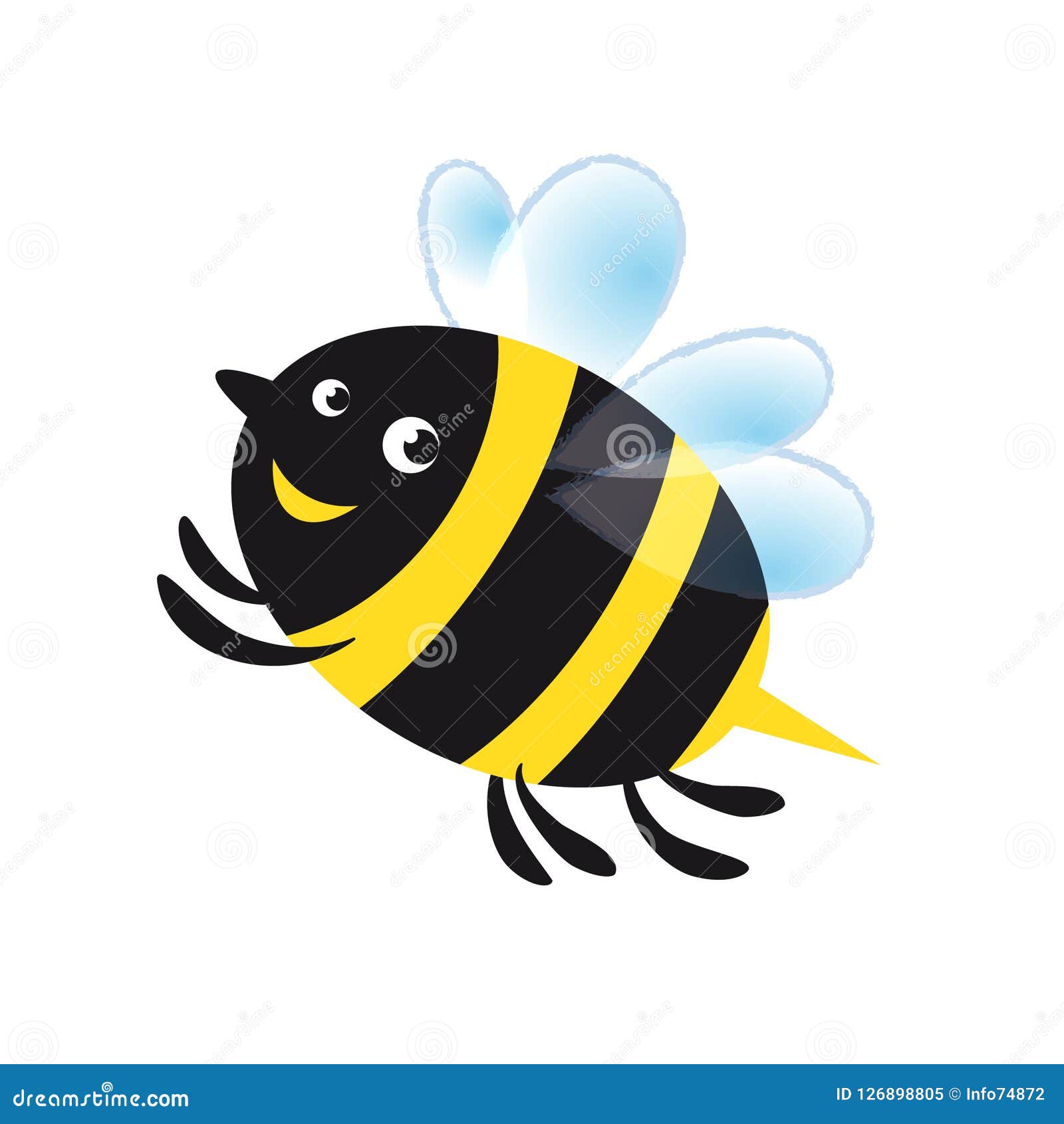 Download Sweet Bee Cartoon Vector Illustration Stock Illustration ...