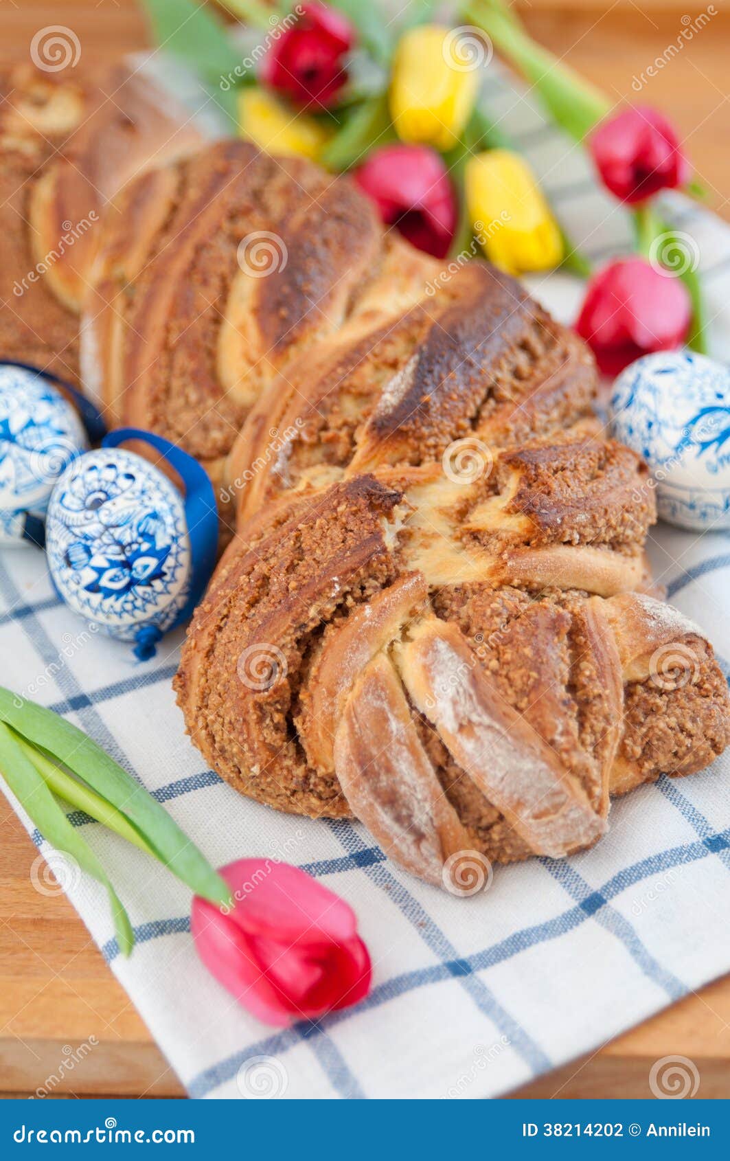 Sweet Braided German Easter Bread Stock Photo - Image of ...
