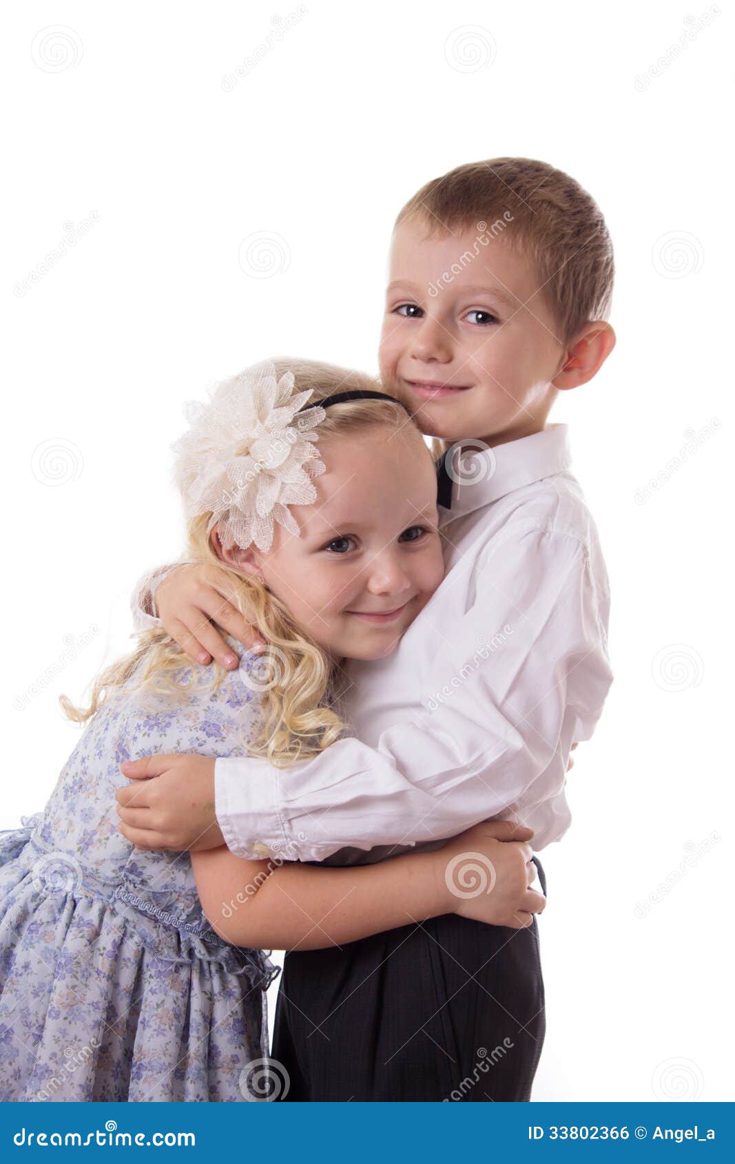 Sweet Brother And Sister Hugging Stock Photo Image 33802366