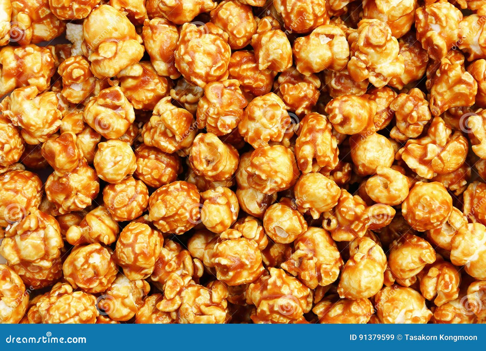 Sweet Caramel Popcorn for Pattern and Background Stock Image Image of