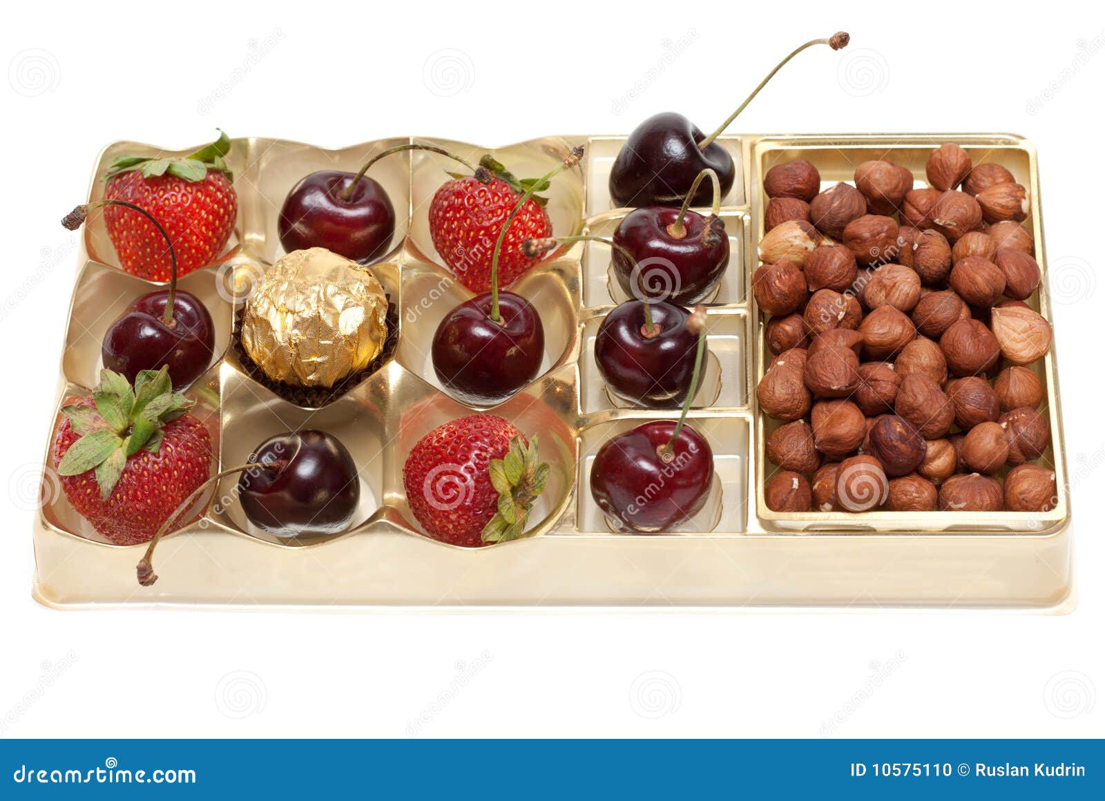 Sweet Cherries Strawberries Nuts Stock Photo Image of raisin, health