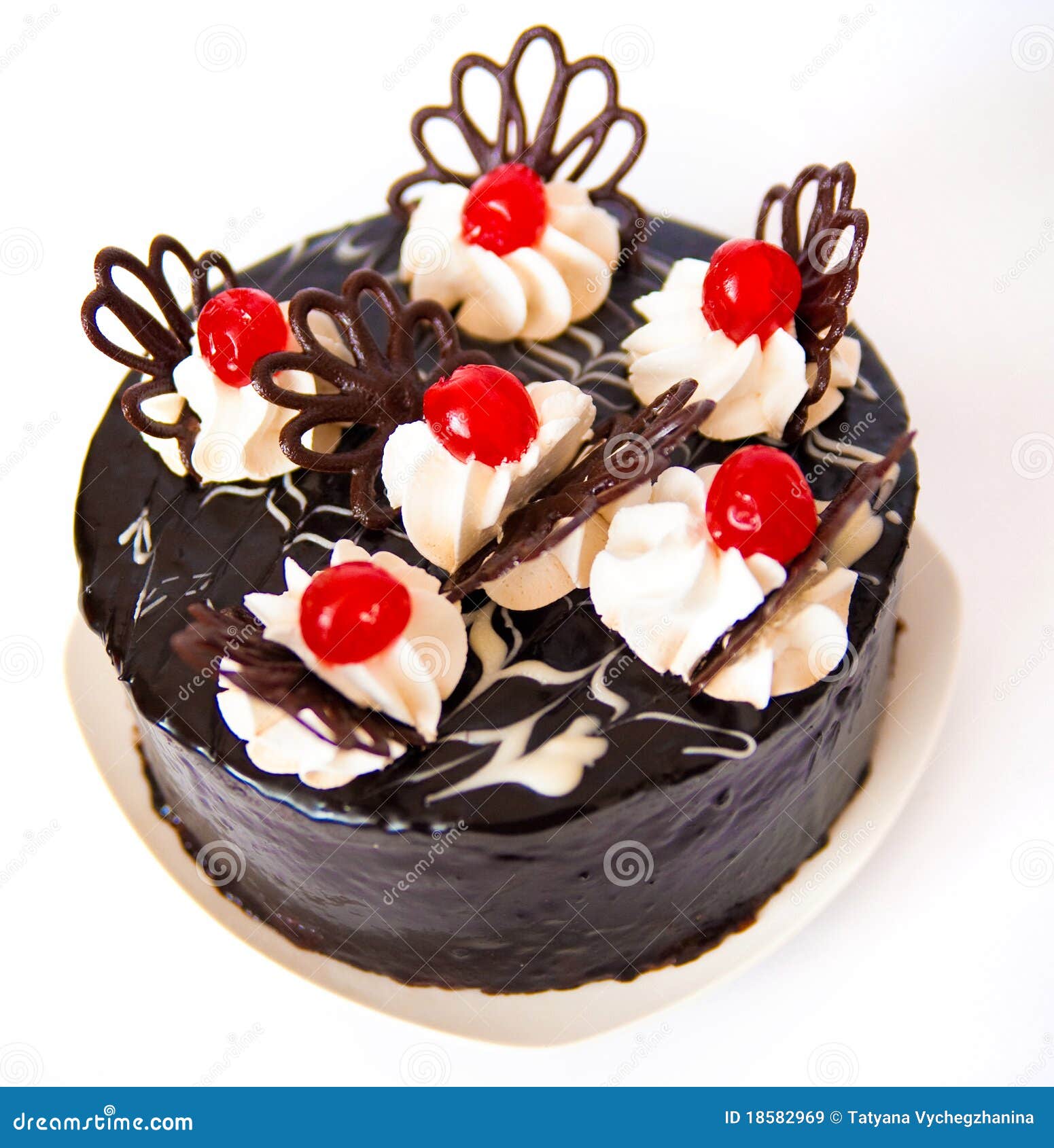 Sweet chocolate cake stock image. Image of gift, luxury 18582969