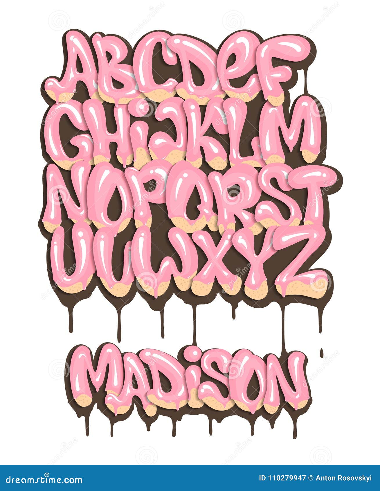 girly graffiti bubble letters