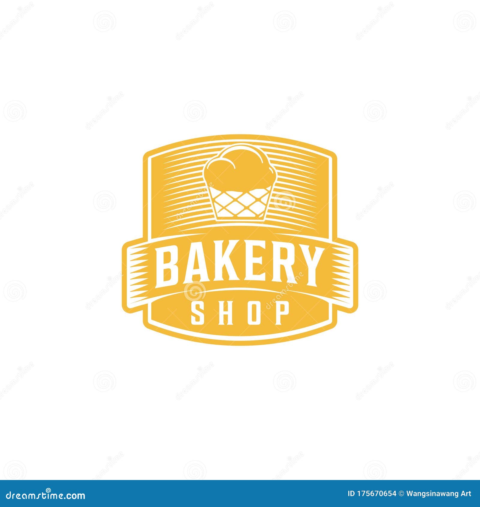 Sweet Cupcake Vintage Bakery Logo Ideas Inspiration Logo Design Template Vector Illustration Isolated On White Background Stock Vector Illustration Of Cafe Confectionery