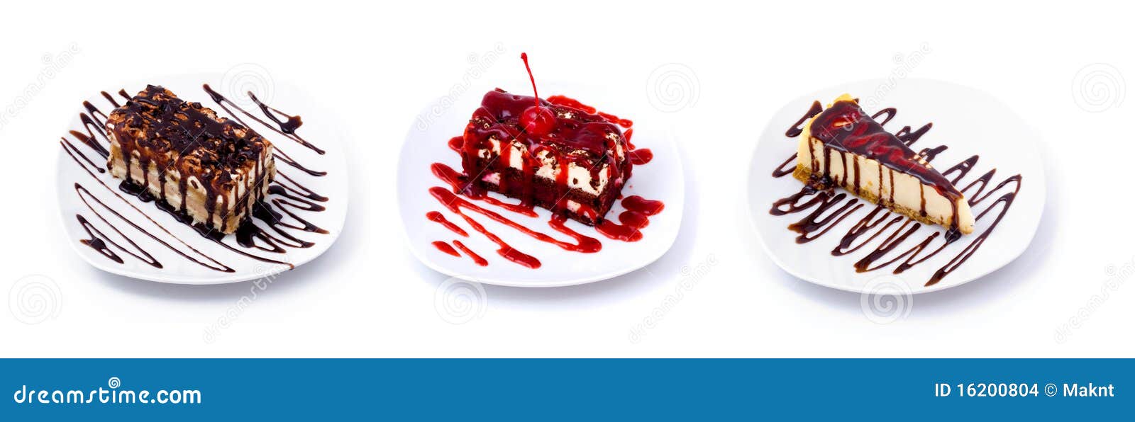 Sweet dessert set stock photo. Image of cheesecake, close 16200804