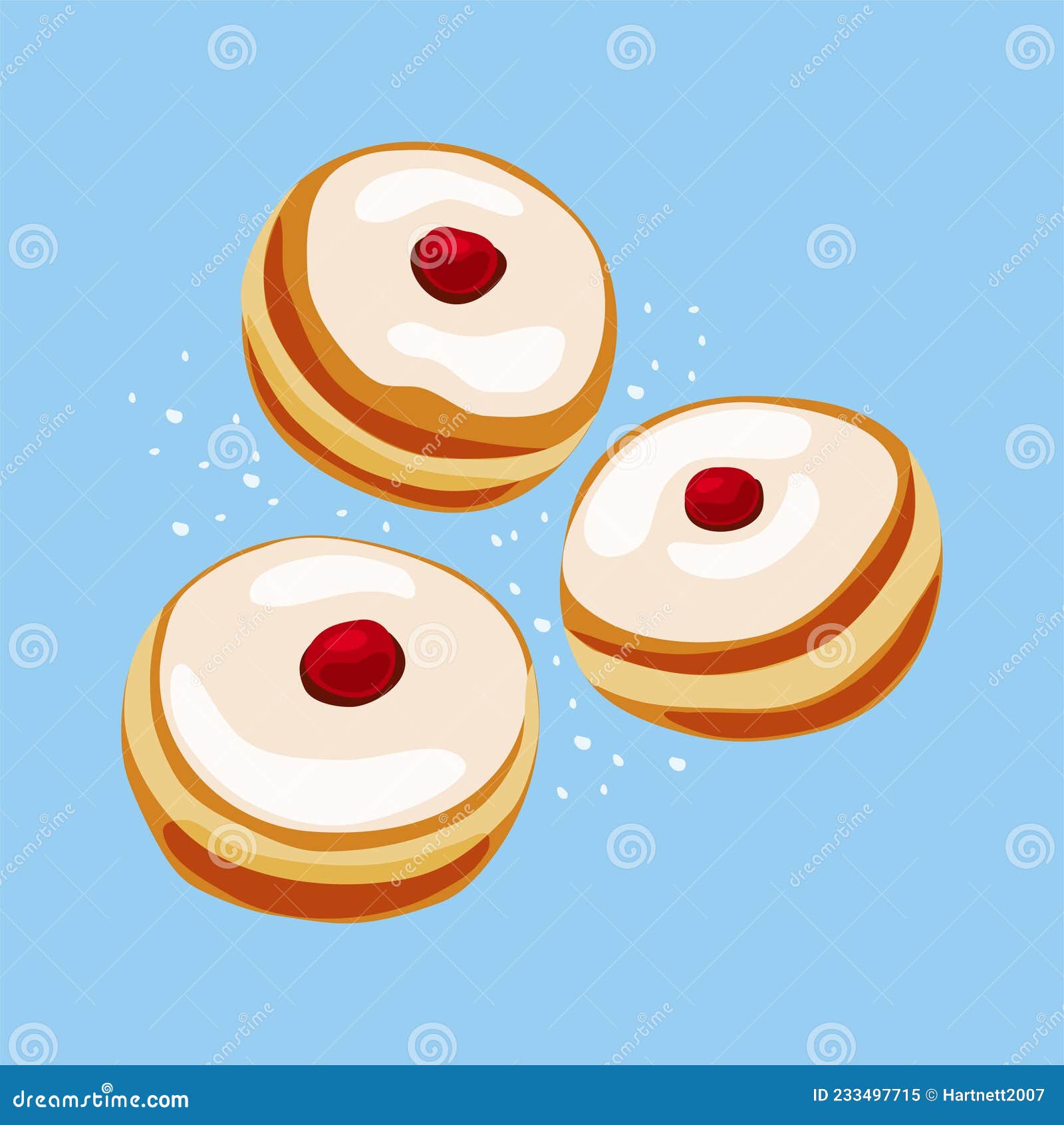 jelly doughnut clipart