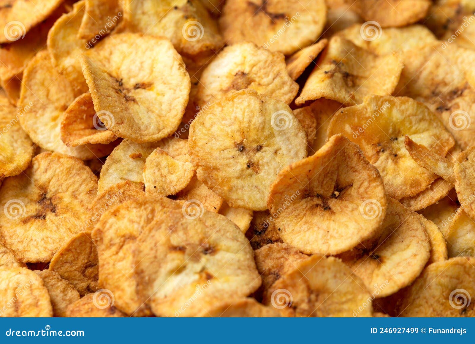 Sweet Dried Banana Chips, Snack Background, Texture Stock Image Image