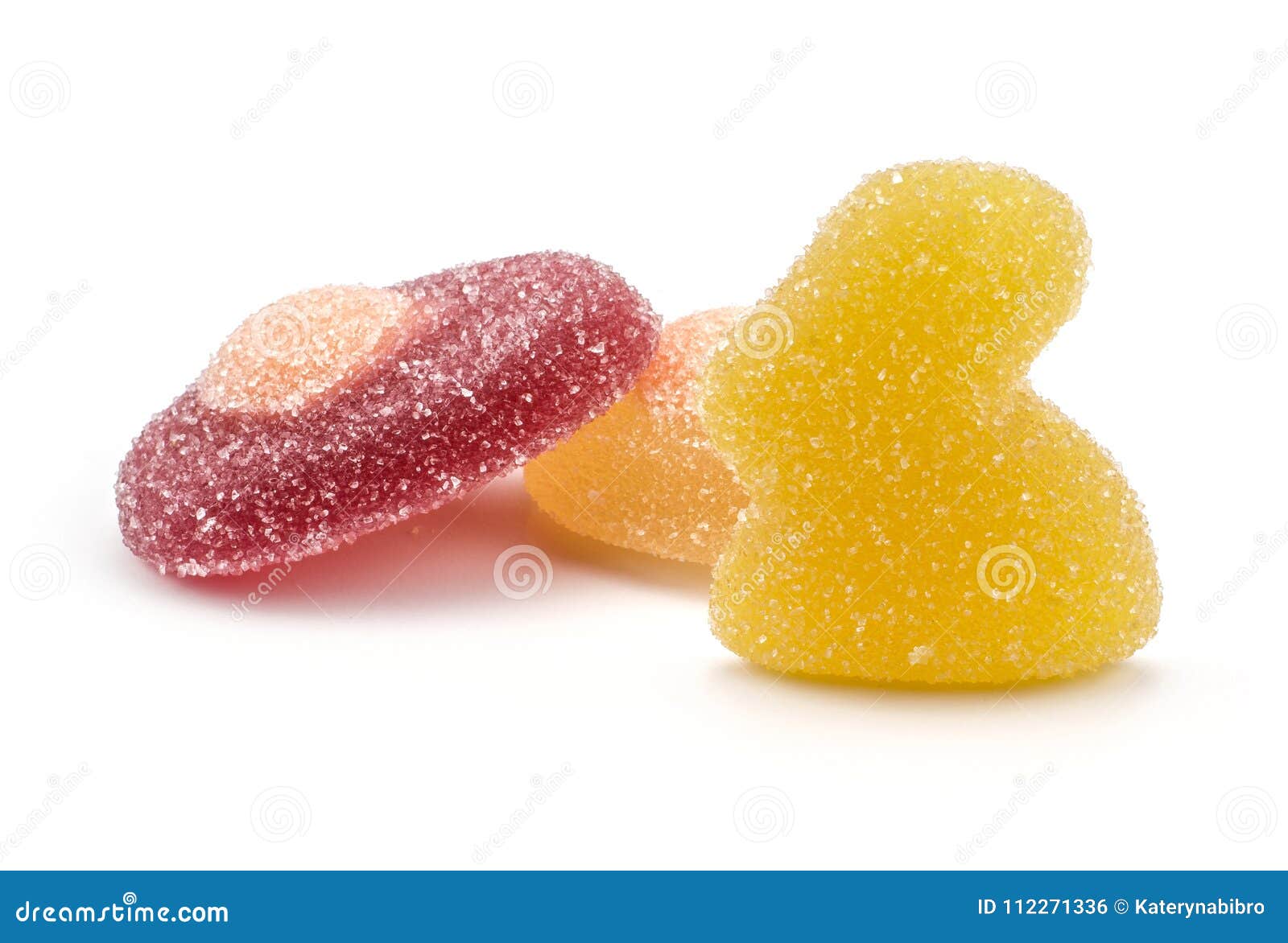 Gelee Früchte,Sweets Bild auf Leinwand /Fruitgelee 1S_2528 