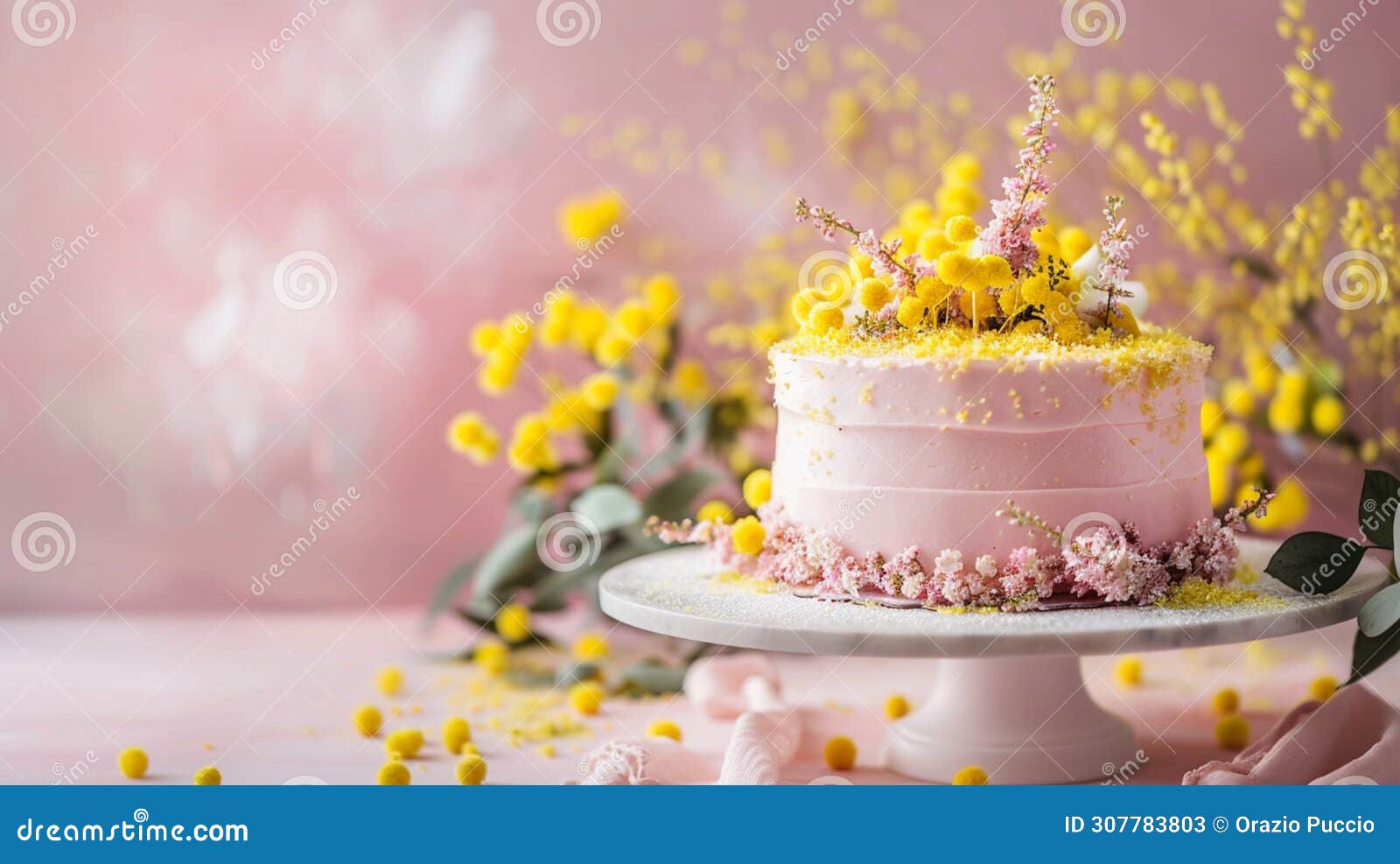 sweet elegance: mimosa cake for women's day, union of taste and refinement