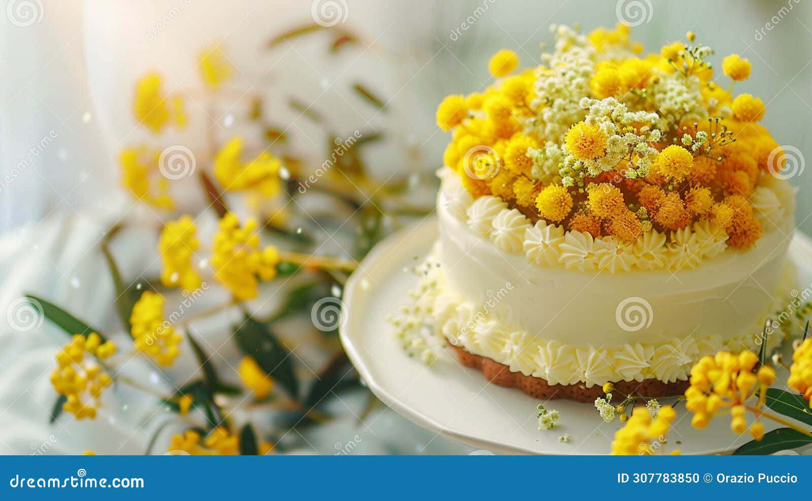 sweet elegance: mimosa cake for women's day, union of taste and refinement