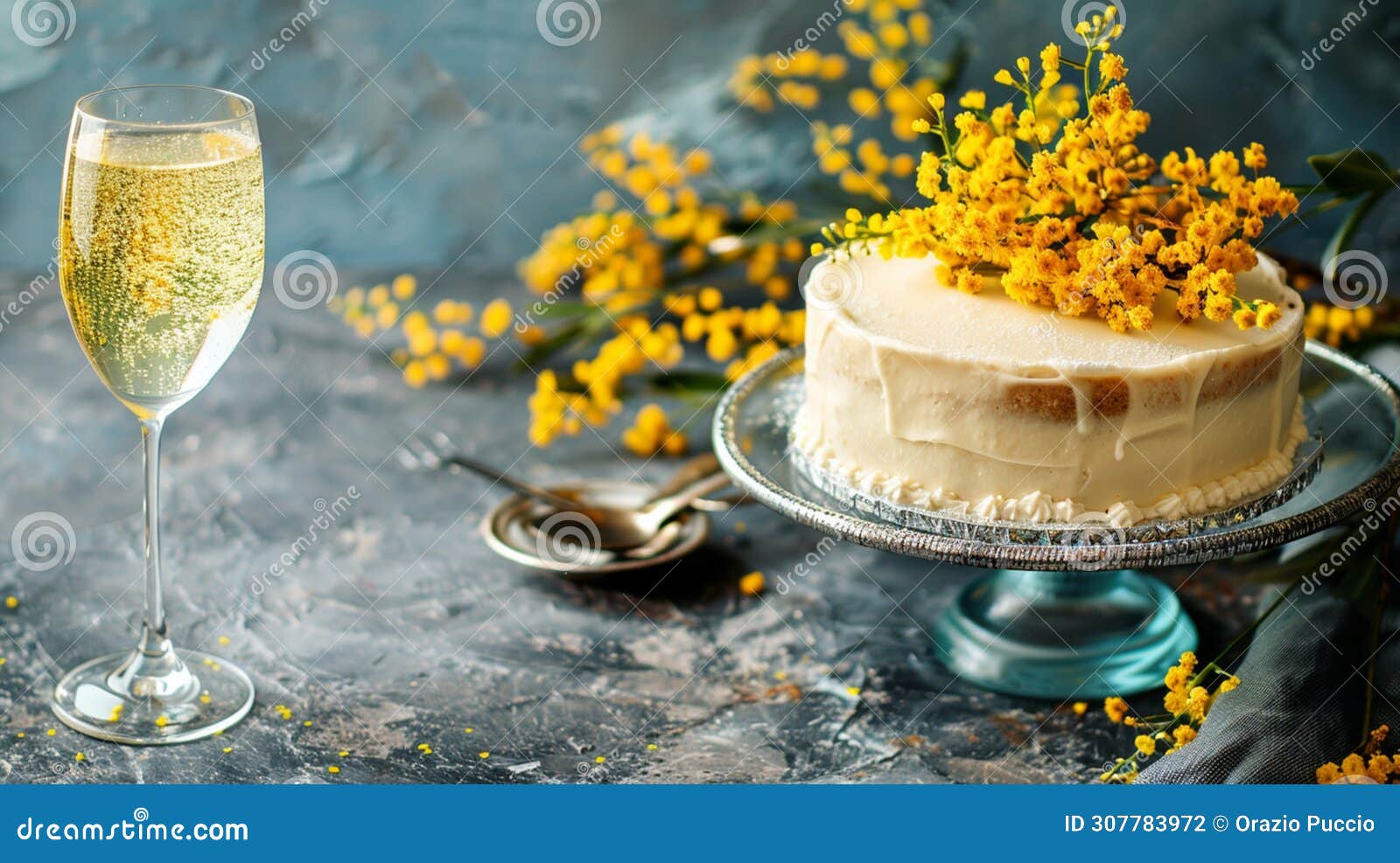 sweet elegance: mimosa cake for women's day, union of taste and refinement.