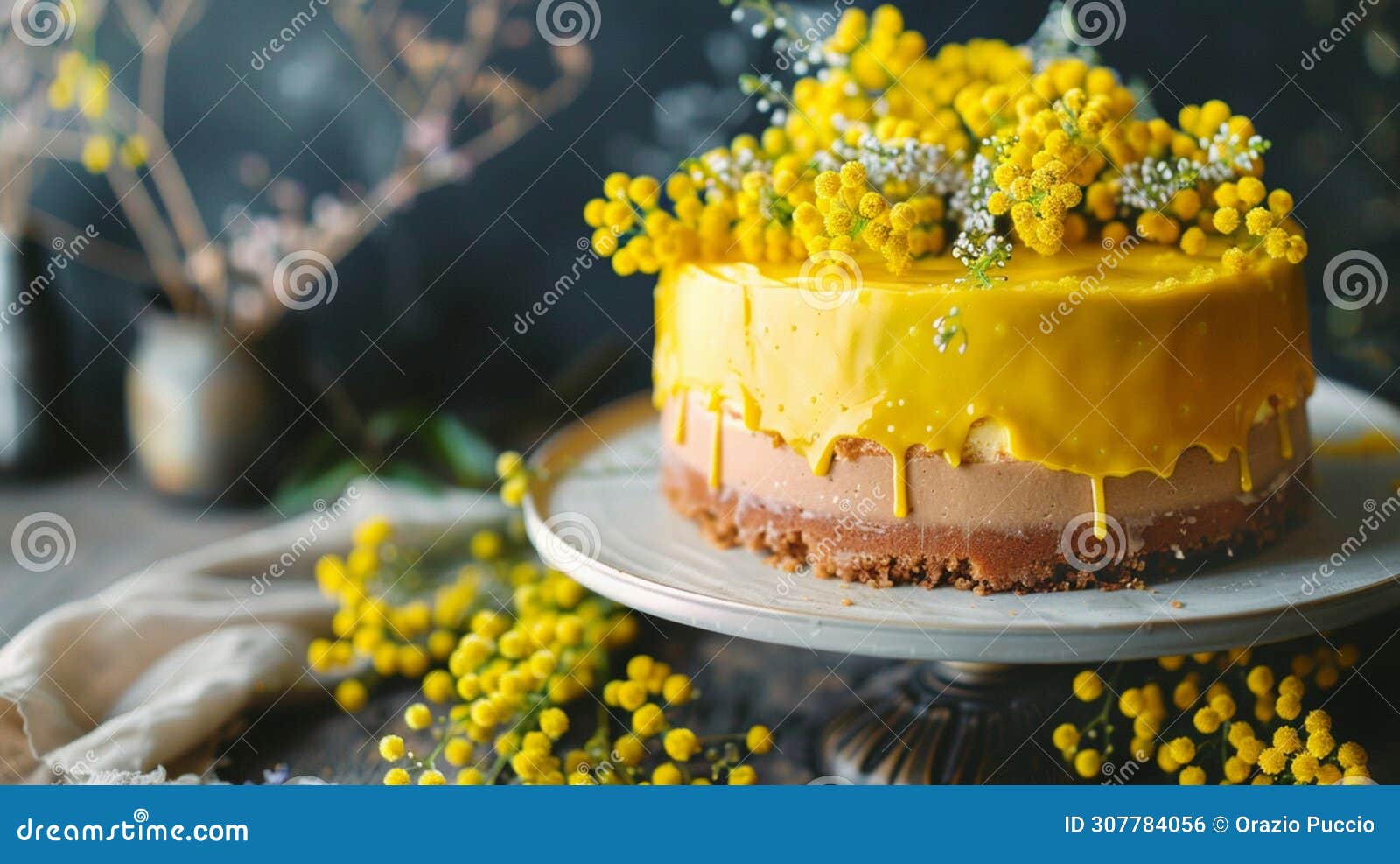 sweet elegance: mimosa cake for women's day, union of taste and refinement