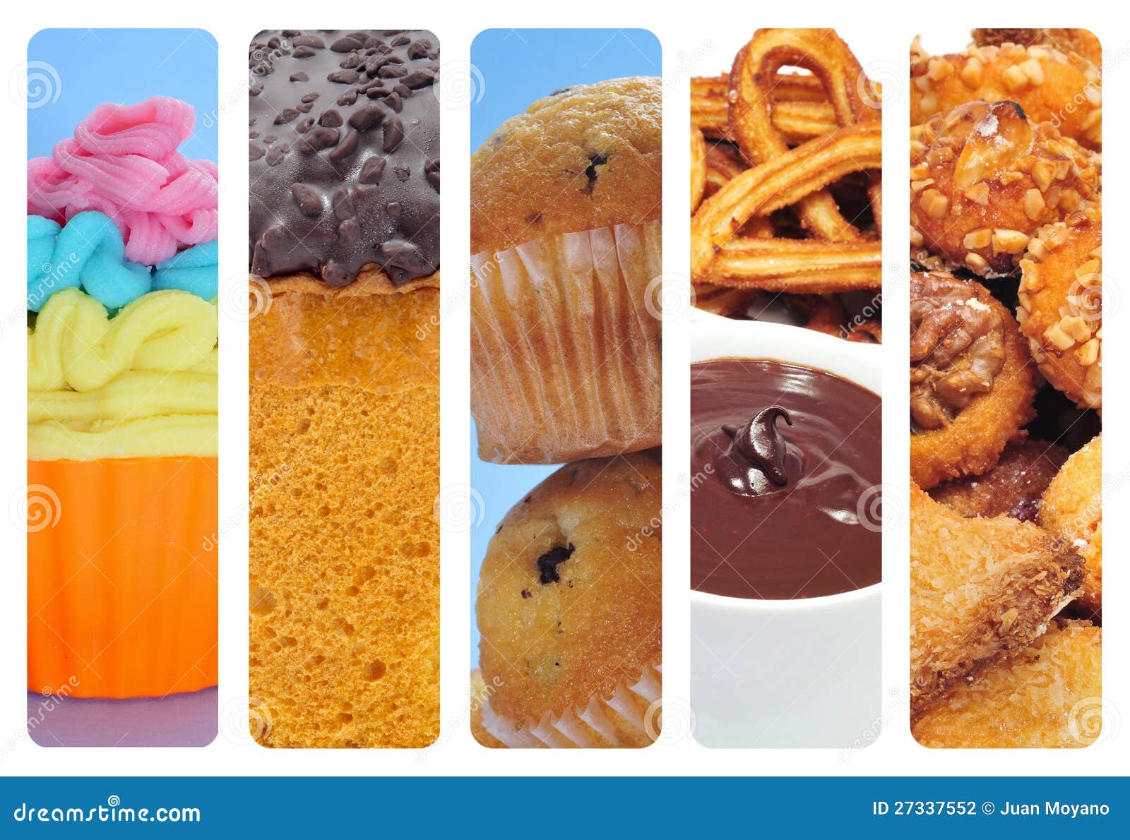 Sweet food collage stock photo. Image of buffet, collage 27337552