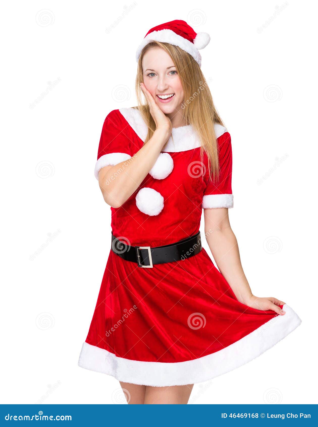 Sweet Girl with Christmas Dressing Stock Photo - Image of costume ...