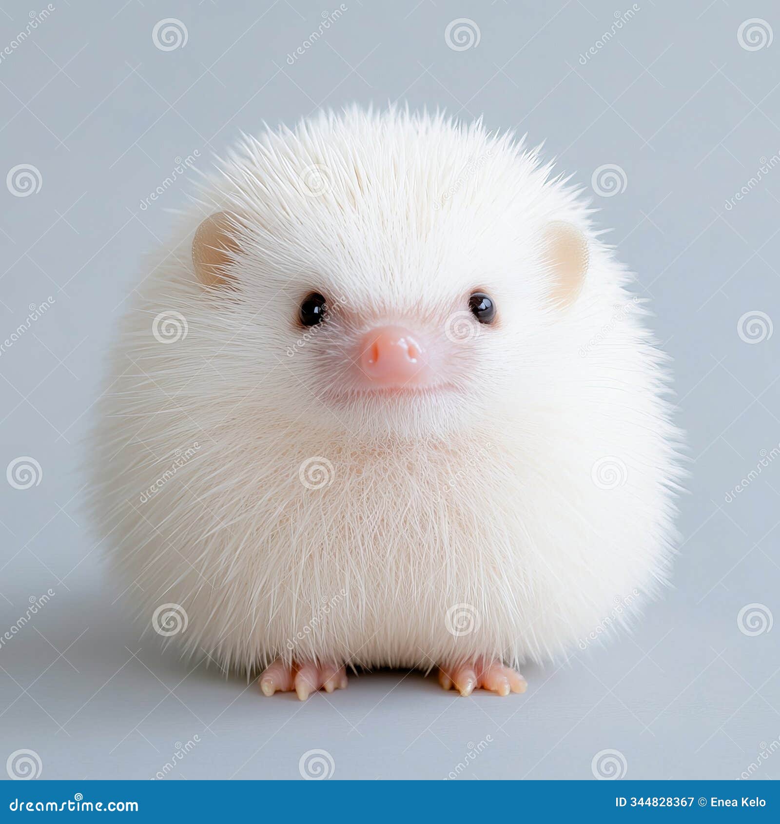 sweet hedgehog close-up with quills and curious expression