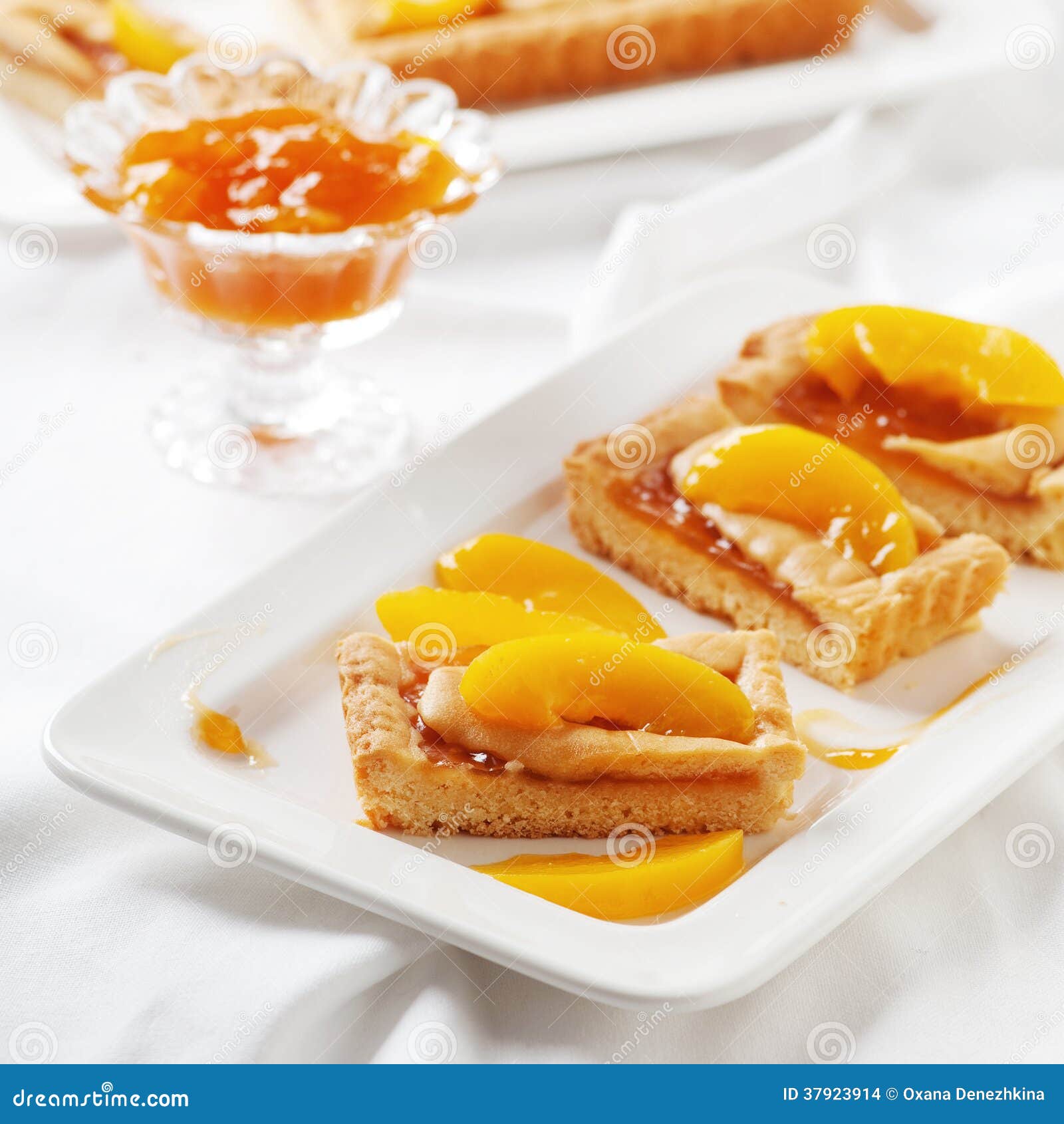 Sweet Homemade Cake with Apricot Jam Stock Photo Image of crust