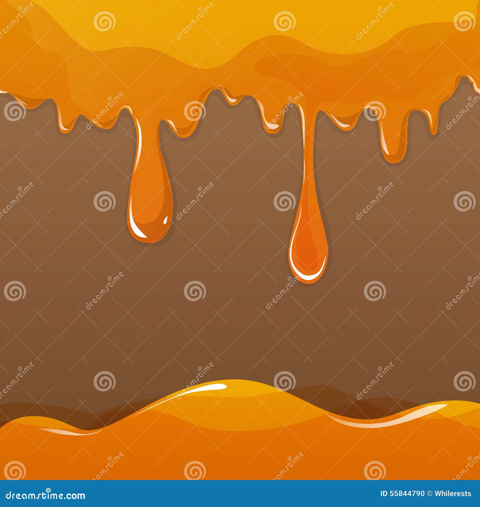 Sweet honey drips seamless stock illustration. Illustration of