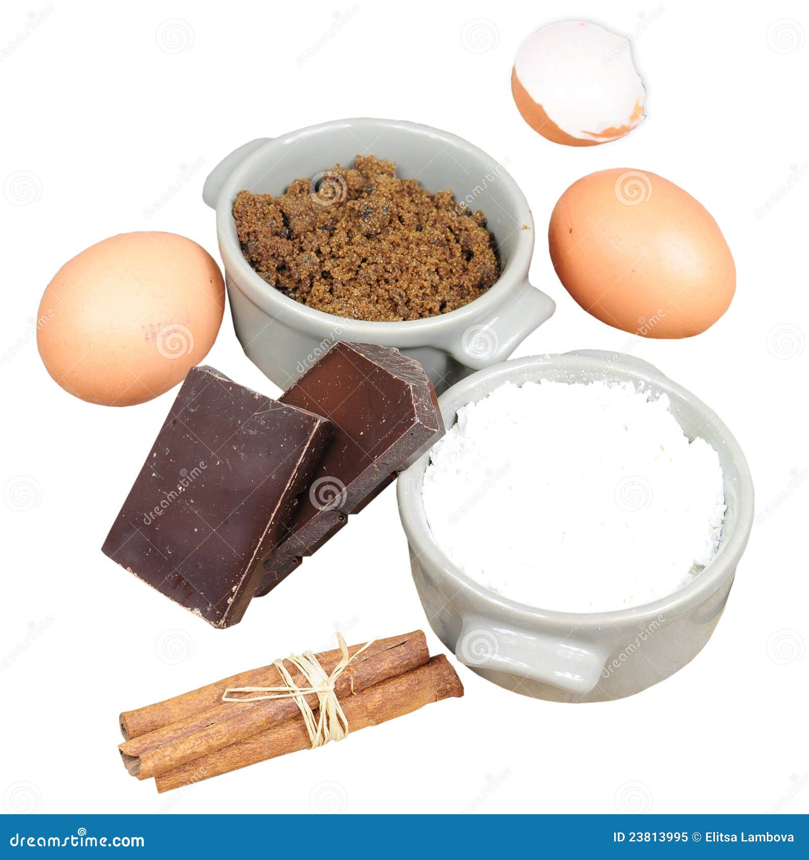 Sweet Ingredients for Cake, Isolated Stock Image Image of baking