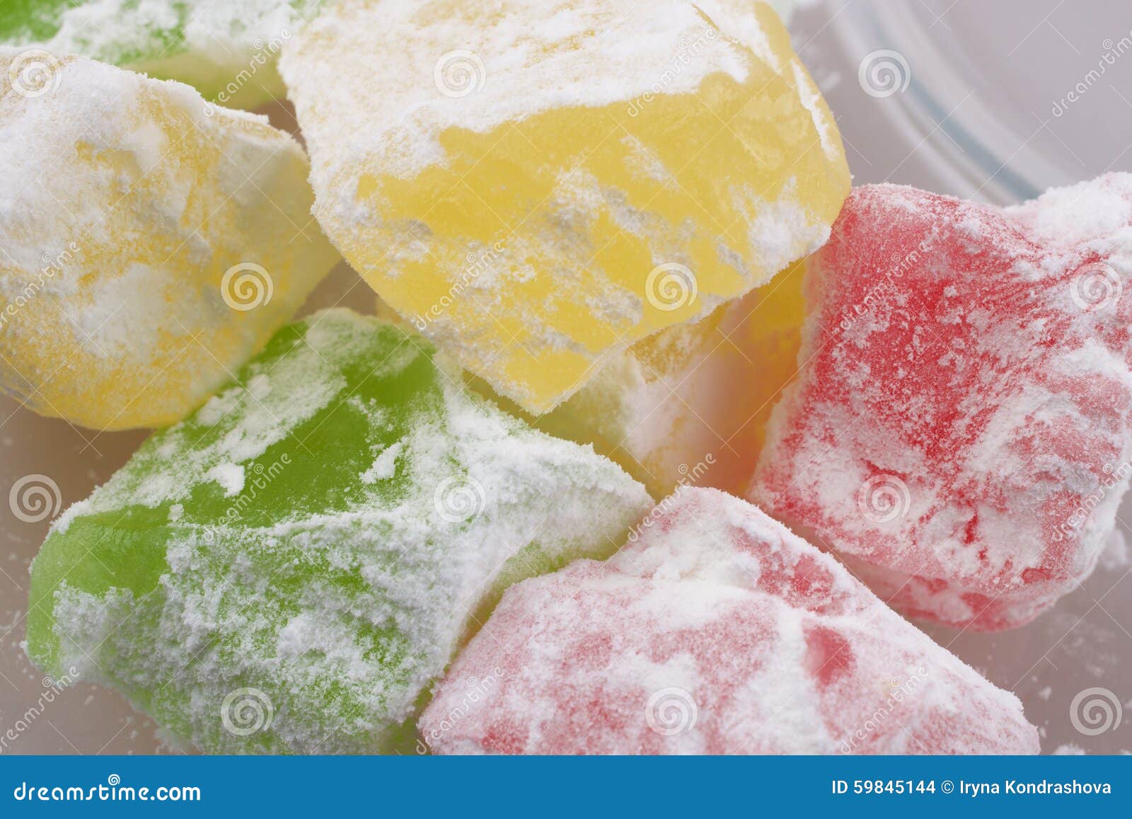 Sweet jelly cubes stock photo. Image of fruit, candy 59845144