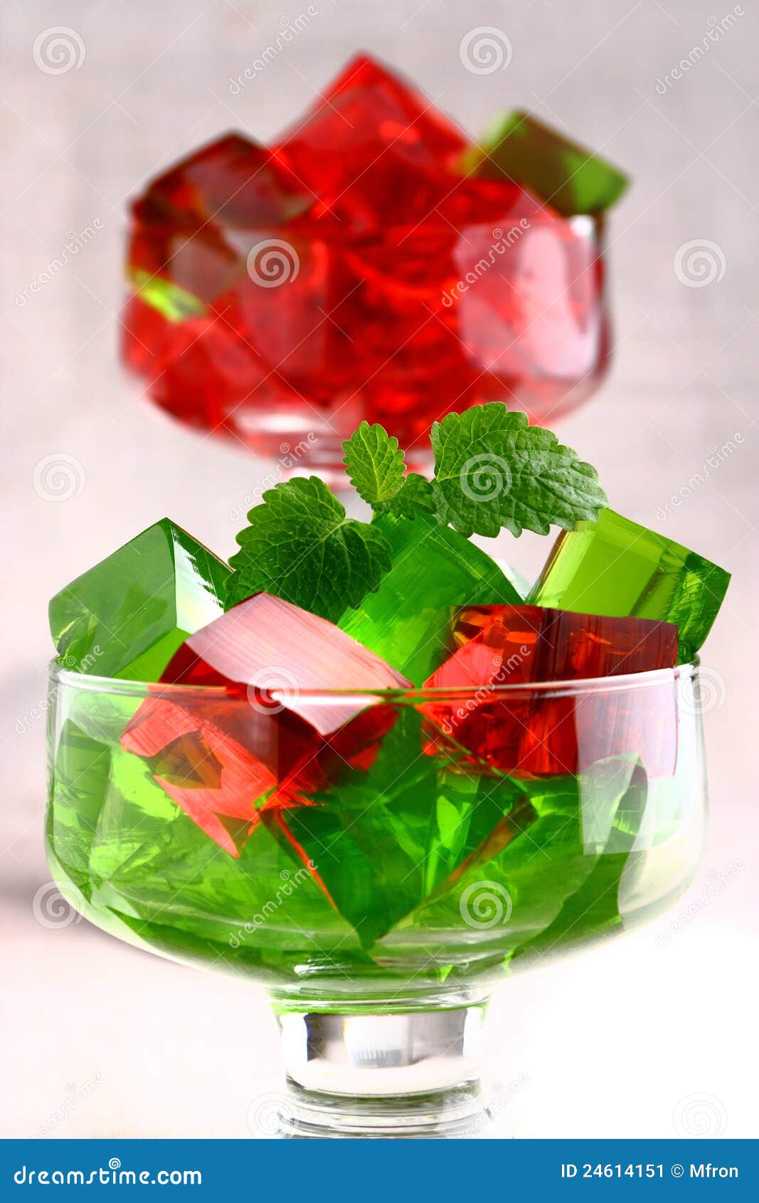 Sweet Jelly Dessert in Elegant Goblet Stock Image Image of color