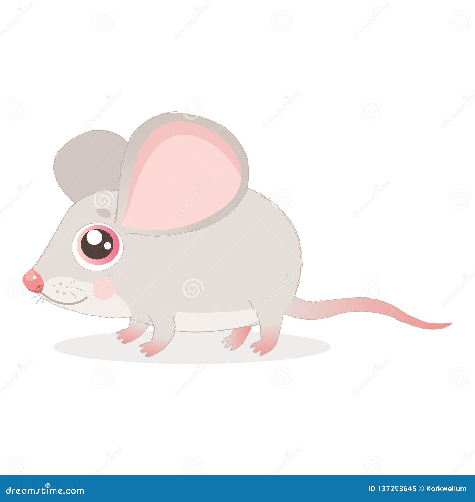 Sweet Little Mouse Vector Illustrations. Cute Mouse in Baby Cartoon Style  Stock Vector - Illustration of furry, lovely: 137293645