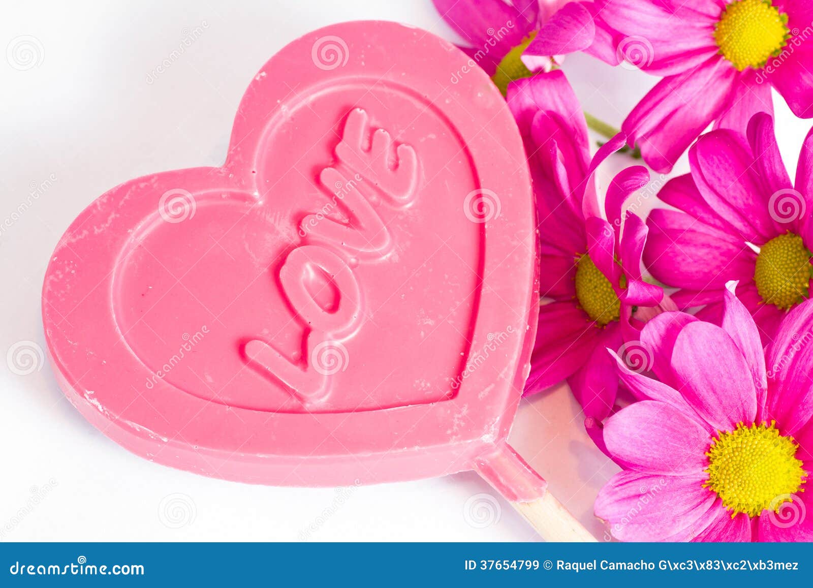 Sweet Love, Heart and Flowers. Stock Image - Image of february ...
