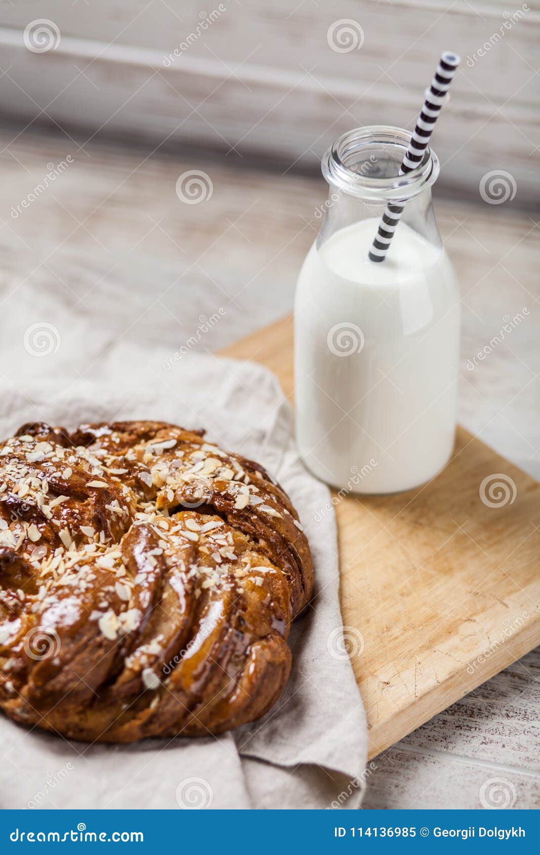 Sweet maple syrup bread stock image. Image of nuts, pastry 114136985