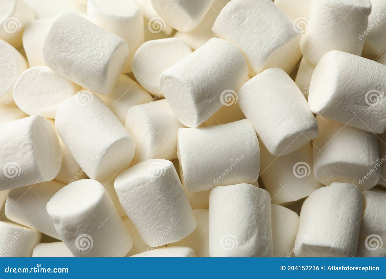 Sweet Marshmallow on Whole Background, Close Up Stock Photo Image of