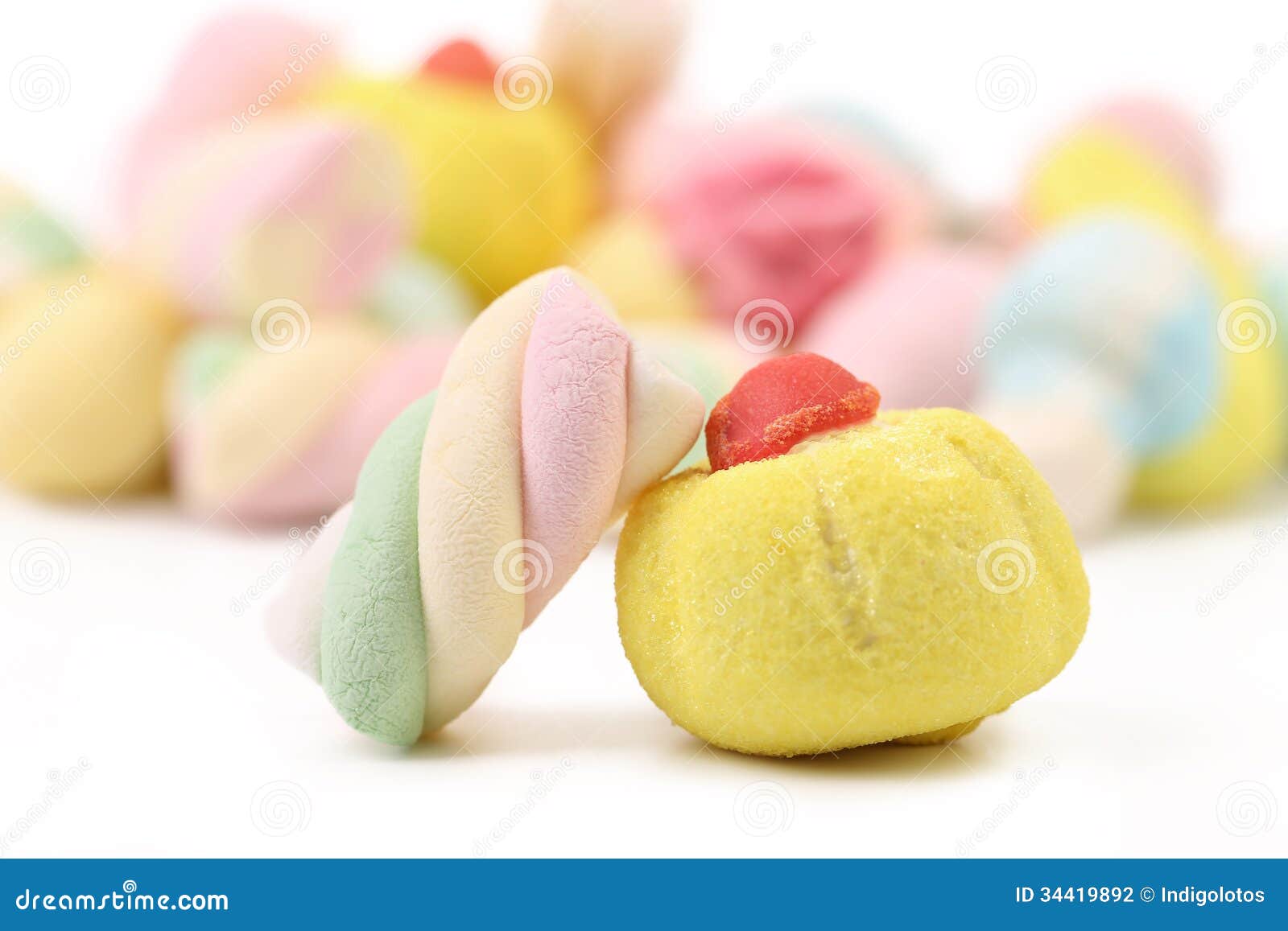 Sweet marshmallows stock photo. Image of fattening, sticky 34419892