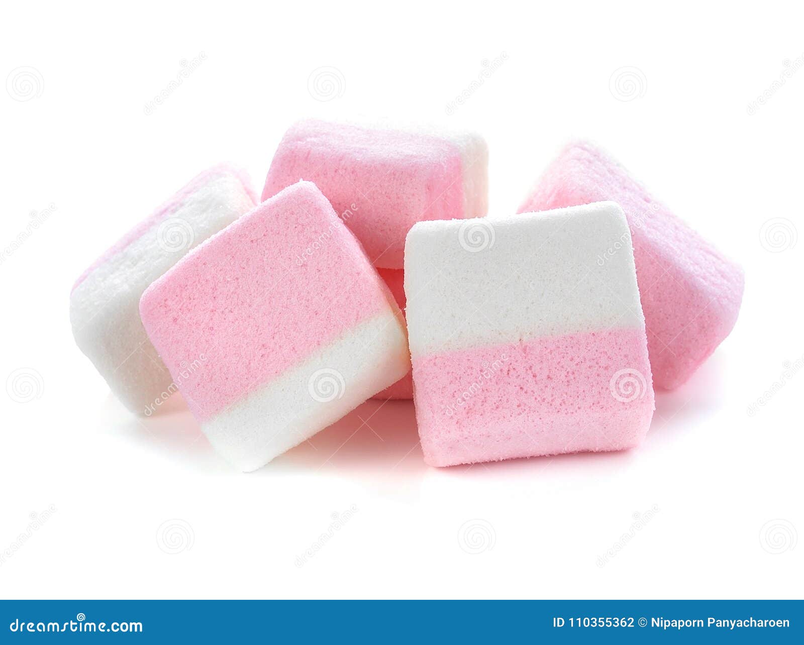 Sweet Marshmallows on White Stock Photo Image of dessert, white
