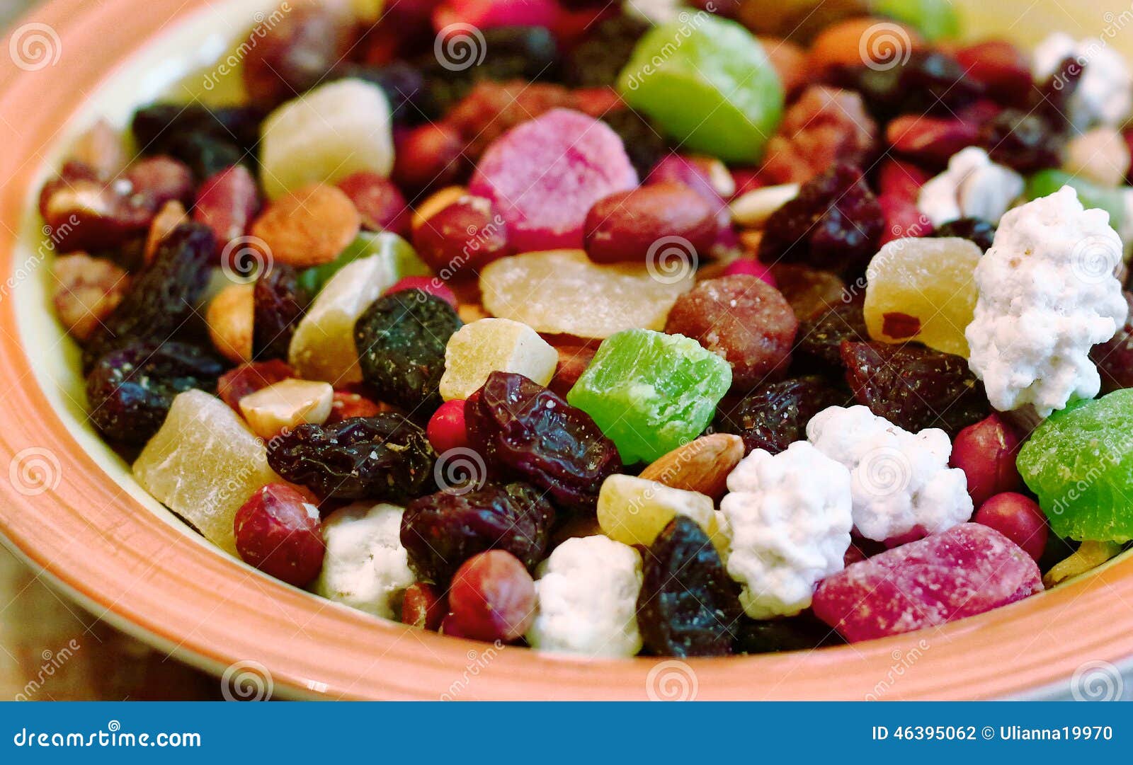 Sweet Mixture of Different Nuts Fruit Raisin Stock Photo Image of healthy, fruit 46395062
