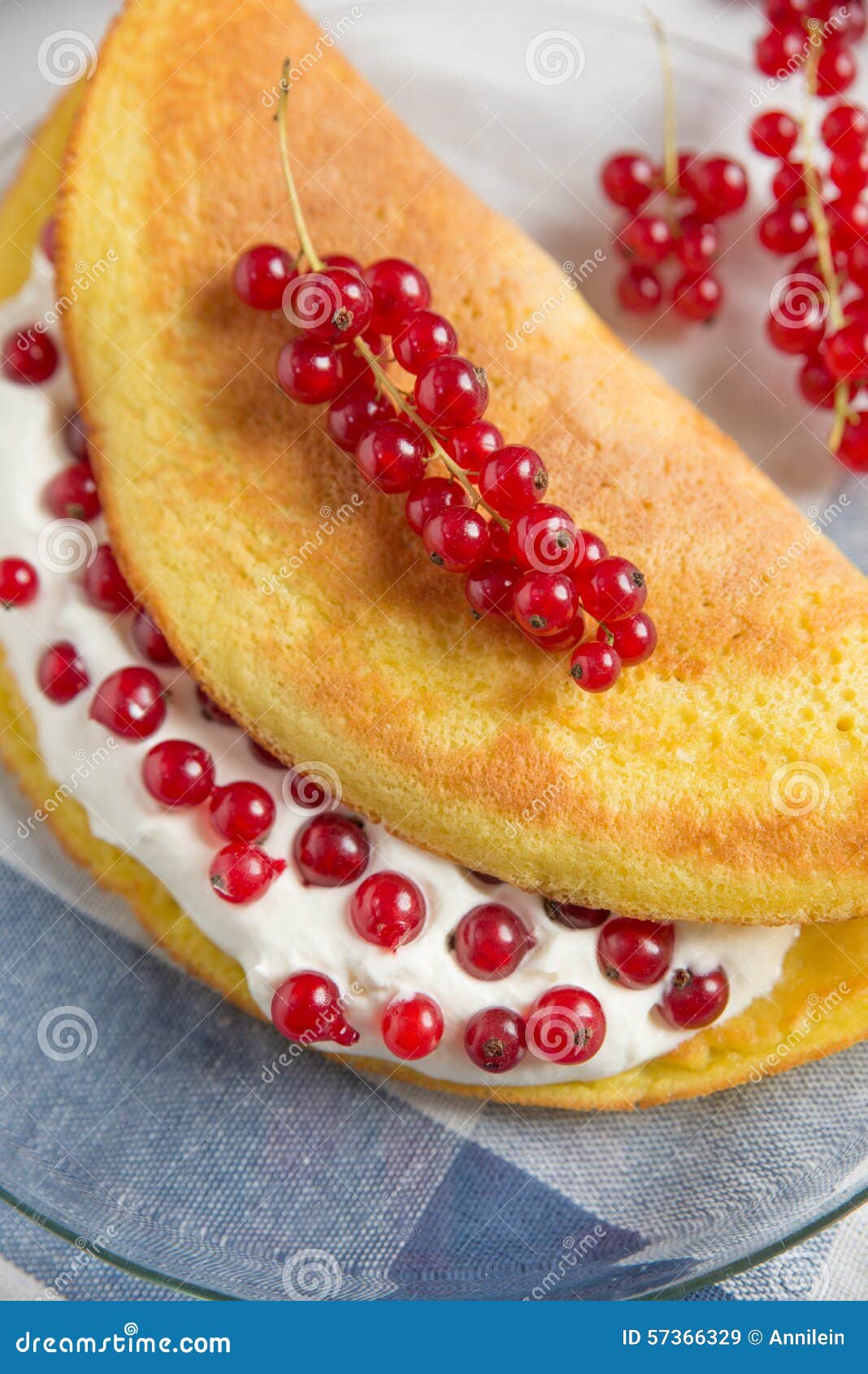Sweet Omelette with Currant Stock Image Image of dinner, food 57366329