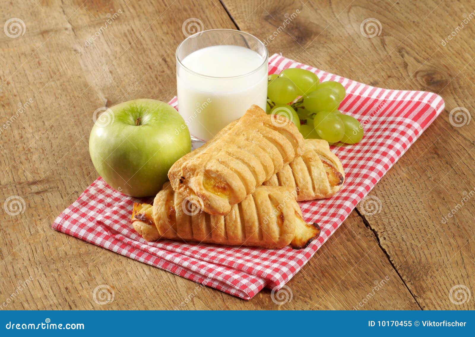 Sweet pastry and milk stock image. Image of drink, dishcloth 10170455