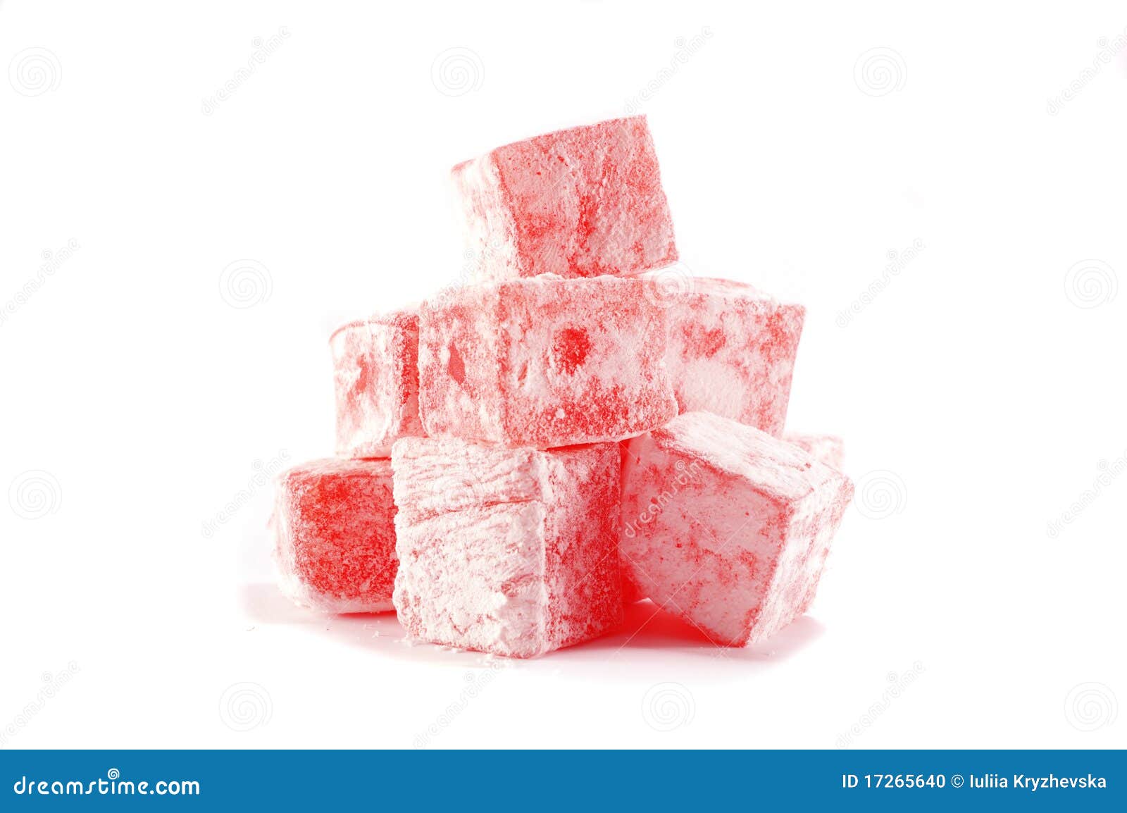 sweet pieces of turkish delight