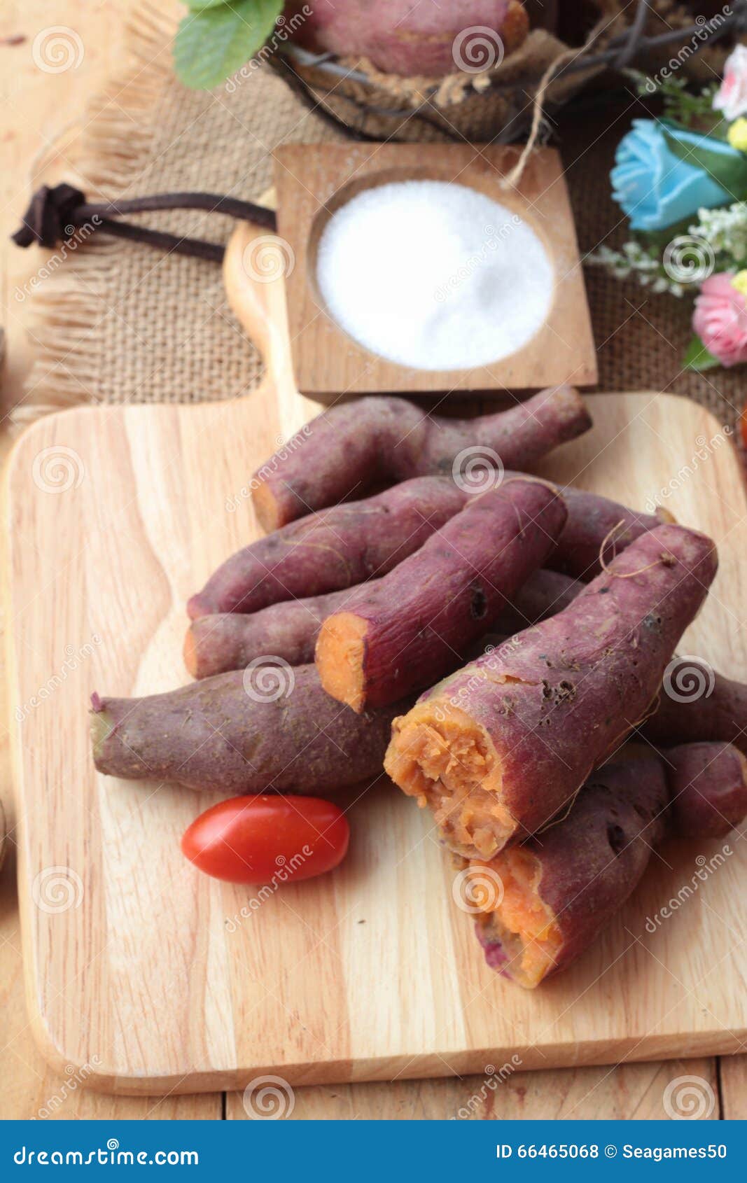 Sweet Potato Boiled with of Sugar Delicious. Stock Photo Image of
