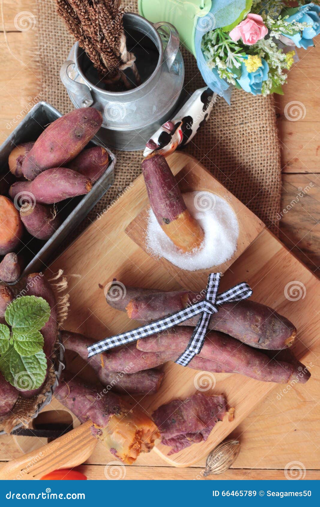 Sweet Potato Boiled with of Sugar Delicious. Stock Image Image of