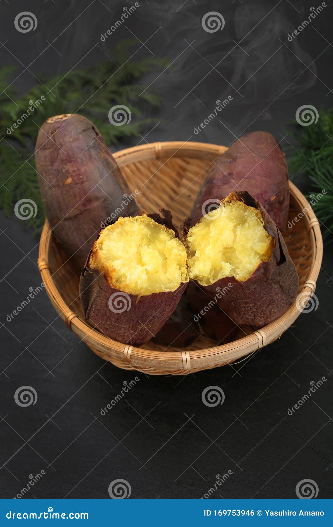 Sweet Potato Hot from the Oven Stock Photo - Image of steaming, tasty