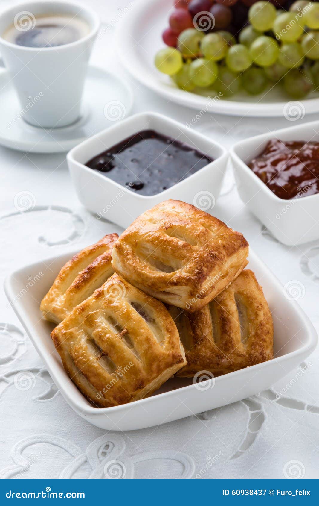 Sweet puff pastry snack stock image. Image of tasty, baked 60938437