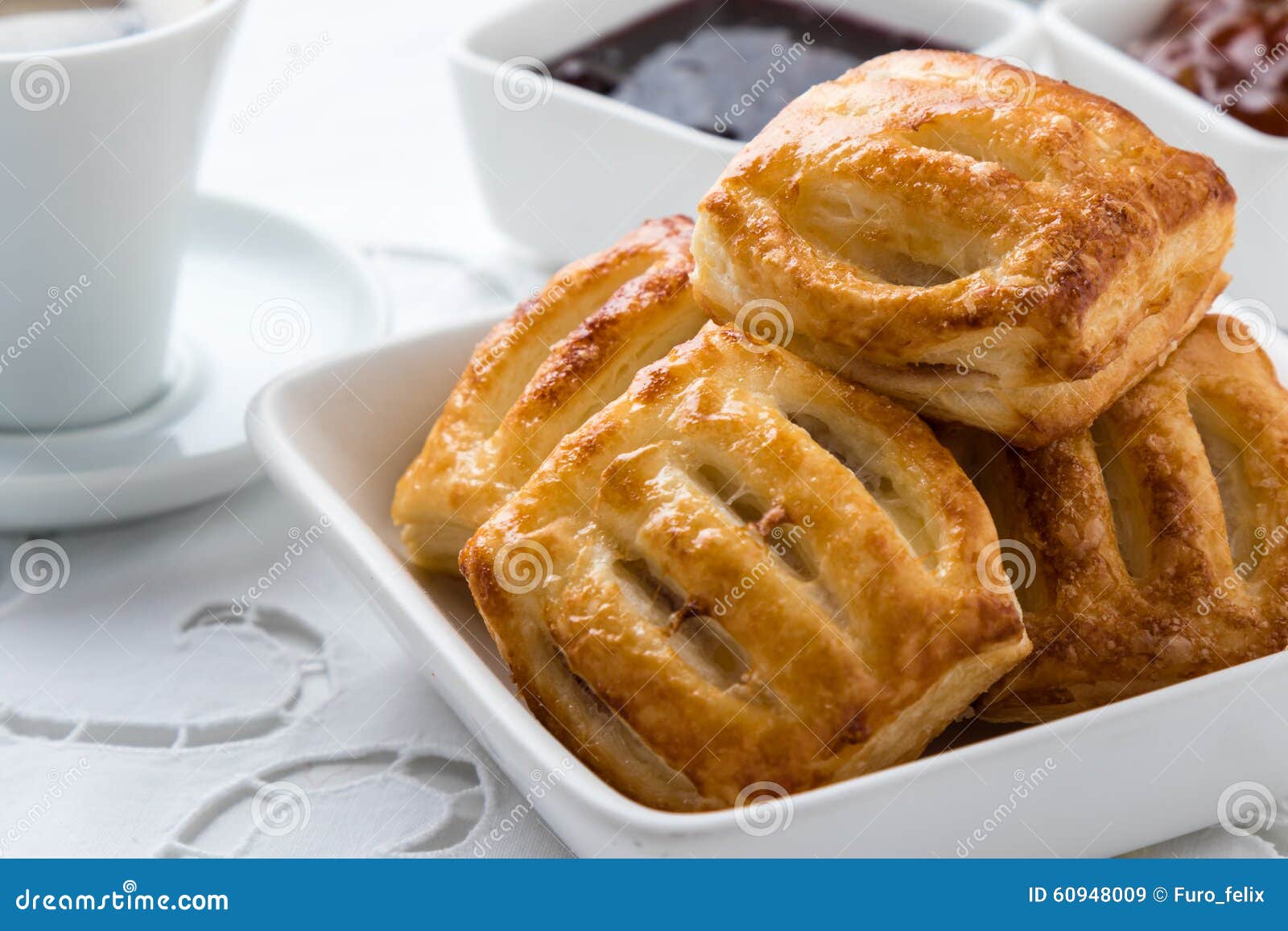 Sweet puff pastry snack stock image. Image of fresh, healthy 60948009