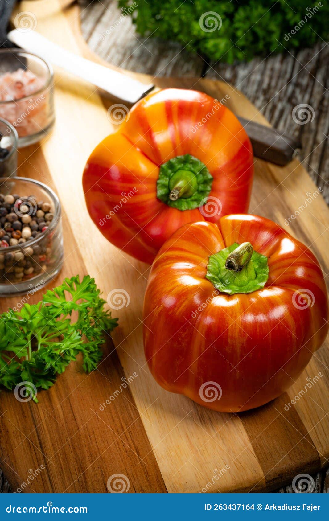 Sweet red pepper paprika stock photo. Image of nature 263437164
