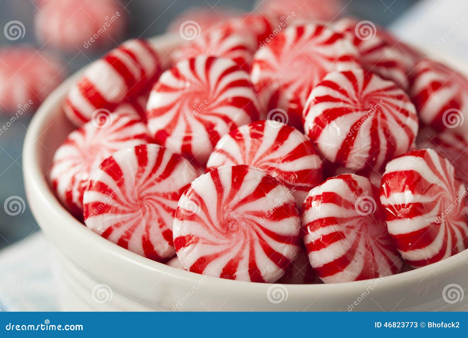 Sweet Red and White Peppermint Candy Stock Image Image of delicious